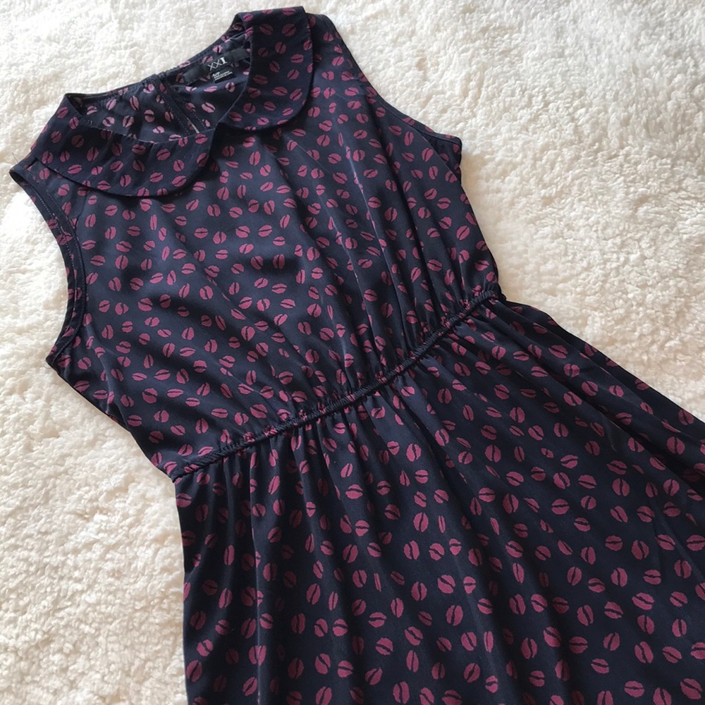 Forever 21 | Navy Dress with Peter Pan Collar